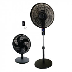 Ανεμιστήρας Ορθοστάτης 16'' 40CM LDS26-40PE-RC Μαύρος Με Τηλεχειριστήριο 55W