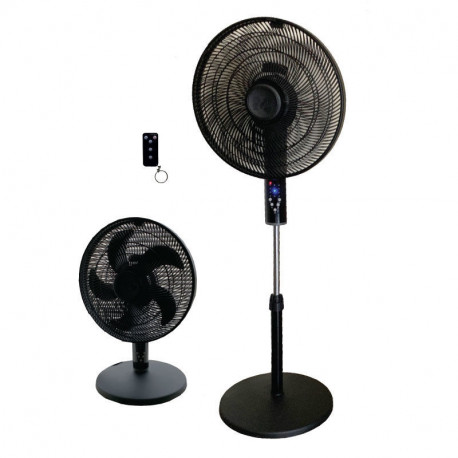 Ανεμιστήρας Ορθοστάτης 16'' 40CM LDS26-40PE-RC Μαύρος Με Τηλεχειριστήριο 55W
