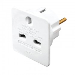 Adaptor ALTA 70115 Alfaone Travel Σούκο-UK  Λευκός