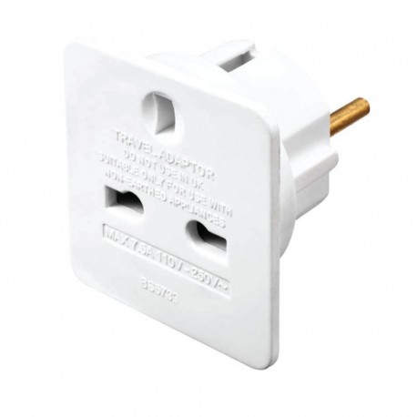 Adaptor ALTA 70115 Alfaone Travel Σούκο-UK  Λευκός