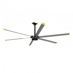Ανεμιστήρας Οροφής HVLS-D4AAA55 Primo Boreas III Βιομηχανικός 1000W 2200V AC Φτερά 6X5,5 Μέτρα