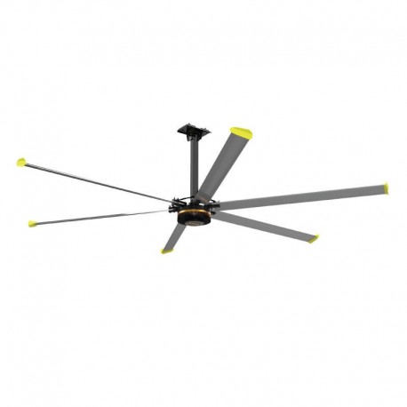 Ανεμιστήρας Οροφής HVLS-D4AAA55 Primo Boreas III Βιομηχανικός 1000W 2200V AC Φτερά 6X5,5 Μέτρα