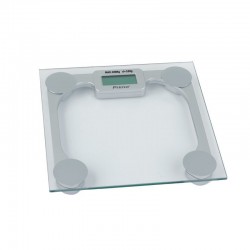 Ζυγαριά Σώματος PRBS-40280 Primo 180Kg Υάλινη "Silver"
