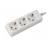 Πολύπριζο V03B Alfaone 3 θέσεις χωρίς διακόπτη 3X1,5mm 1,5m Λευκό