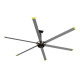 Ανεμιστήρας Οροφής HVLS-D4AAA73 Primo Boreas III Βιομηχανικός 1300W 2200V AC Φτερά 6X7,3 Mέτρα
