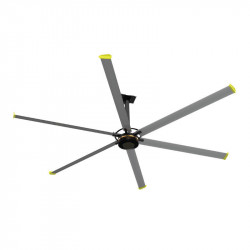 Ανεμιστήρας Οροφής HVLS-D4AAA73 Primo Boreas III Βιομηχανικός 1300W 2200V AC Φτερά 6X7,3 Mέτρα