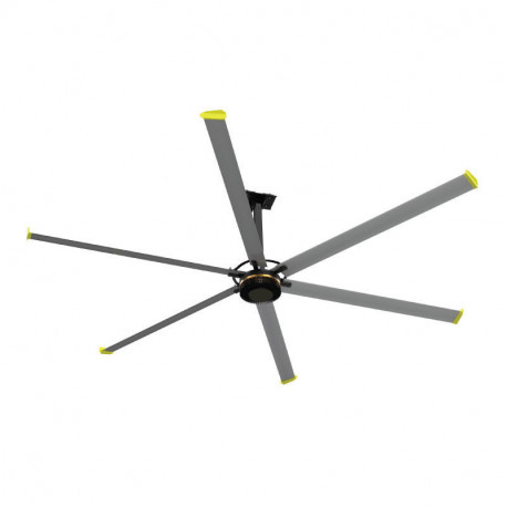 Ανεμιστήρας Οροφής HVLS-D4AAA73 Primo Boreas III Βιομηχανικός 1300W 2200V AC Φτερά 6X7,3 Mέτρα