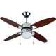 Ανεμιστήρας Οροφής PRCF-80272 Primo 42'' 105εκ. 1Φως 4Φτερά Καφέ