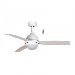 Ανεμιστήρας Οροφής PRCF-80520 Primo 48'' 120εκ. Με τηλεχειριστήριο 1 Φως LED 3Φτερά Λευκός