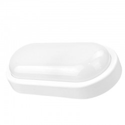 Φωτιστικό B74325 Sunfos LED OVAL 15W 1200Lm 6500K Εξωτερικών χώρων IP54 Microwave Sensor Λευκό