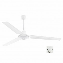 Ανεμιστήρας Οροφής PRCF-80637 Primo 56'' 140εκ. Βιομηχ/κός 3 Φτερά Λευκός