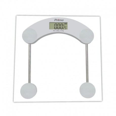Ζυγαριά Σώματος PRBS-40455 Primo 180Kg Υάλινη Γκρι