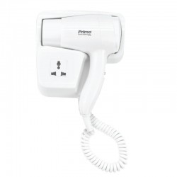 Σεσουάρ PRHD-50060 Primo Ξενοδοχειακού τύπου 1500W με έξτρα πρίζα λευκό